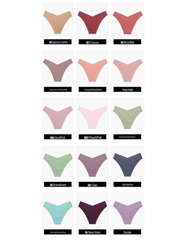 Plus Size Ice Silk Seamless Maternity V-Neck Low Waist One-Piece Sport Breathable Brazilian Panties