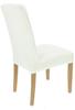 Ecru Velvet Elastic Chair Cover [21Wr]