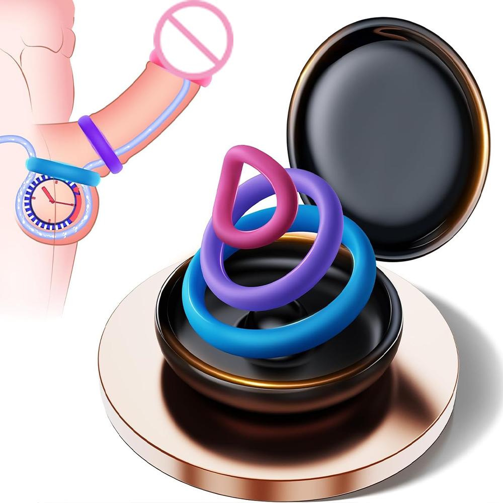 Sex Toys Silicone Penis Ring Cock Ring Sexual Stimulation Device Erection Enhancing Long Lasting Stronger Adult Sex Toys for Men