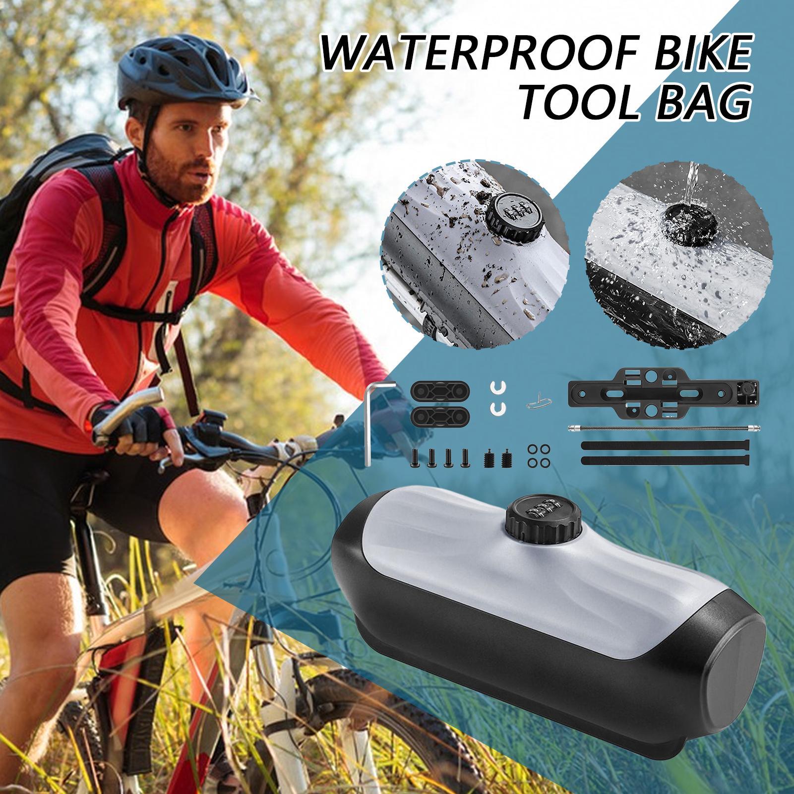 

Storage Box With Lock 3-Digital Waterproof Bike Password Organizer Case Anti-Theft Bike Lockable Box For Men Women Boys Girls CHINA