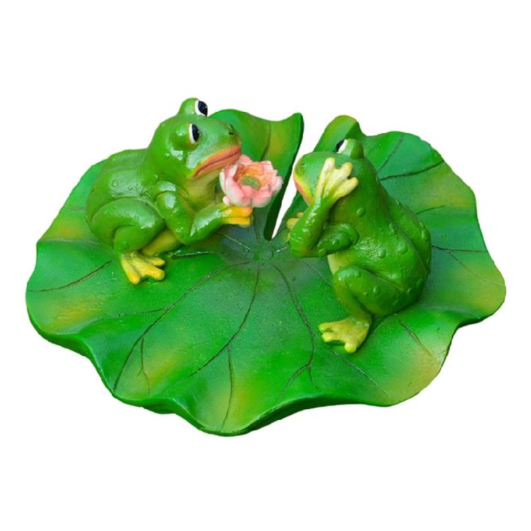 Countrysides Floating Leaf Frogs Decorations Green Outdoor Floating Ornaments House Swimming Pool Pond Decorations