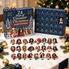Plastic Christmas Ornament Shih Tzu Advent Calendar, 24-Day Countdown Toy Set with Mini Dog Children Box Figures, Tree Hanging Decor, Gift for Lovers