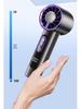 2025 Portable High-Speed Handheld Fan: Smart Digital Display, USB Rechargeable, Mini Size for Outdoor Use