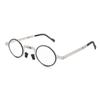 Blue Light Blocking Reading Round Compact Folding Stylish Reading Screwless Senior Glasses H6029 [Henghao] Glasses, Glasses, Glasses, (+3.50, Silver)