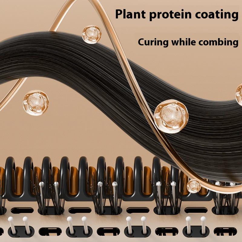 3-in-1 Multifunctional Hot Air Brush: Straightening, Curling & Volumizing Comb with Hair Dryer