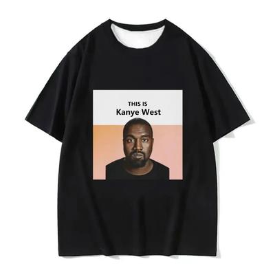 Zábavné tričko s mémom Kanye Westa Pánske Vintage Módne Hip Hop Rap Štýl Tričko Muži Ženy Krátky Rukáv Tričko Streetwear