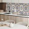 Decorative Self-Adhesive Vinyl Panel - For Hallway 100x50 cm Floral Pattern in Symmetry