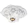 Pet Wedding Veil Dog Flower Headdress Diamond Bow Veil Clip Pet Dog Accessory