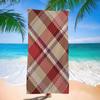 Scottish Tartan Print Beach Towel Colorful Bath Towels For Girl Microfiber Quick Dry Custom Sand Free Beach Yoga Spa Gym Pool