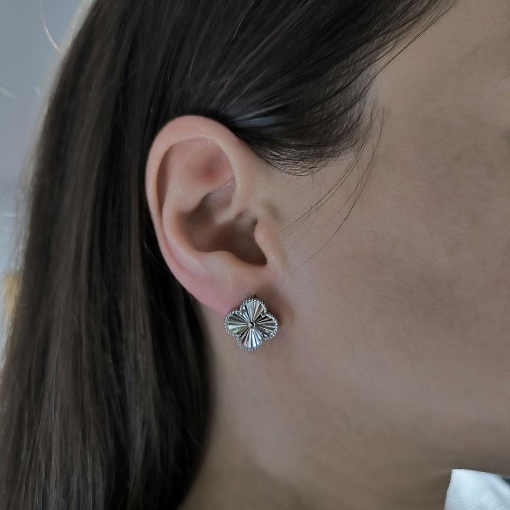 Серебряные серьги без камней (2177586)