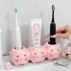 Ceramics Toothbrush Storage Racks Couple Electric-Toothbrush Holder Cute Cartoon Toothpaste Stand Bathroom Washbasin Rack