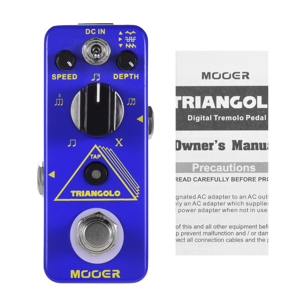 Mooer Triangolo Digital Tremolo Pedál pro elektrickou kytaru Efektový pedál True Bypass Micro Series Compact