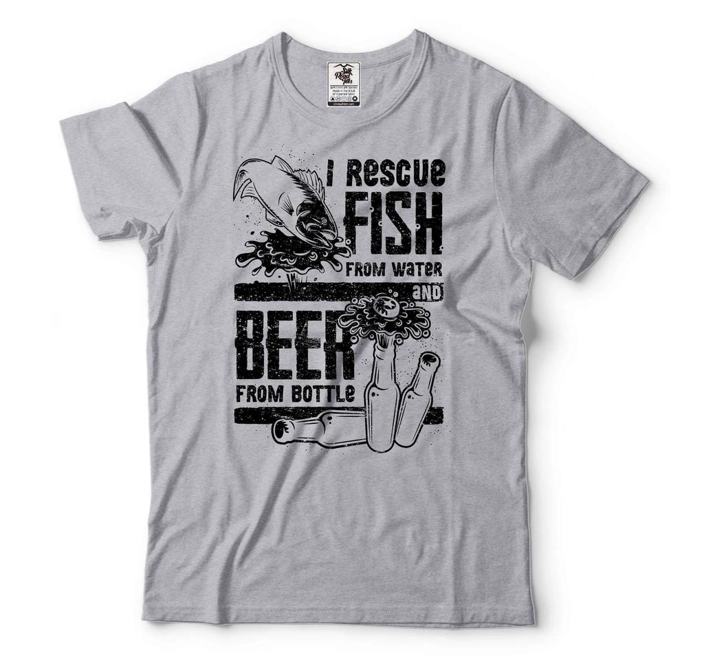 Fischerhemd Lustiges Trinken Angeln T-Shirt Trinken Bier Shirt Vatertag Shirt