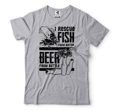 Fishing Shirt Funny Drinking Fishing Tee Drinking Beer Shirt Fathers Day Shirt