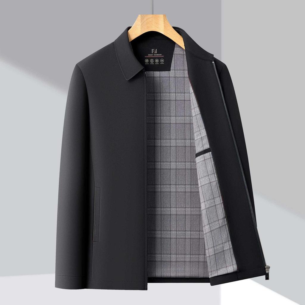 Men's High-End Business Casual Lapel Jacket - Spring/Autumn Lightweight Versatile Coat