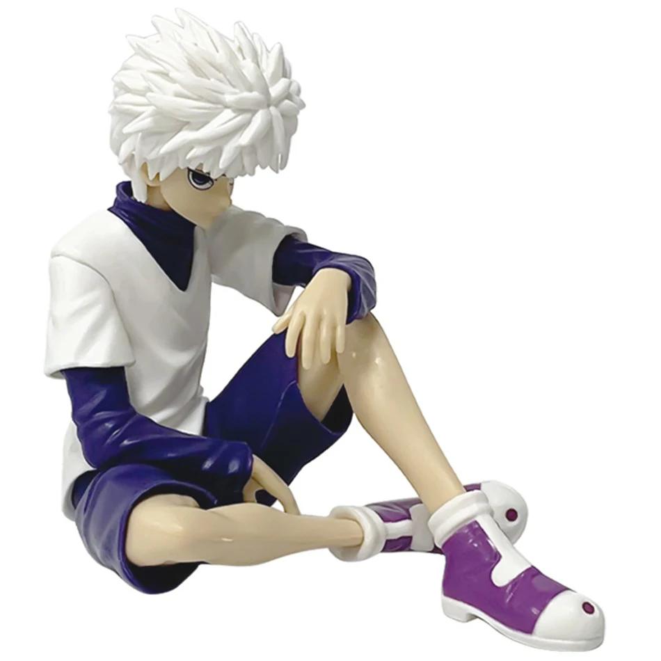 Anime Pg Hunter×hunter Gon Freecss Killua Zoldyck Statue Sitting Figure Pvc Model Collection Desktop Car Ornament Adult Toy
