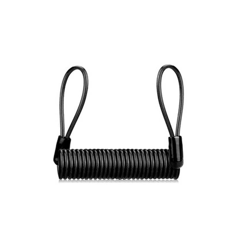1.2m Safety Disc Brake Helmet Wire Bicycle Lock Rope Anti-theft Security Reminder Motorcycle Spring Cable 2025 NEW