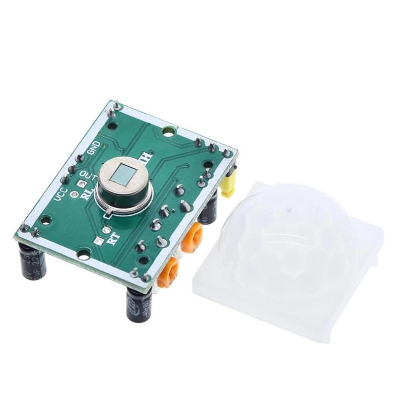 2PCS PIR Sensor HC-SR501 Adjust IR Pyroelectric Infrared Motion Detector Module For Raspberry Pi Sensing Human Bod