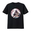 German Shepherd Dog Cherry Blossom T Shirt Perfect GSD Japan for Lovers Vintage Washed Casual Designer Clothes Soft Homme
