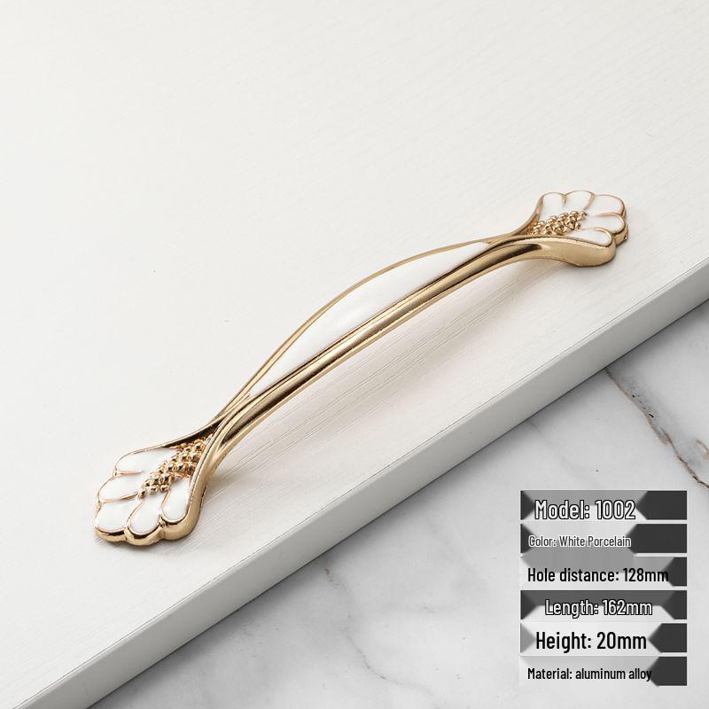 European Style Red Amber Drawer & Wardrobe Handle - Modern, Simple Cabinet Door Hardware