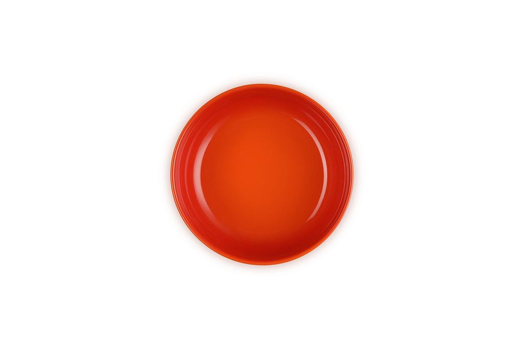 Le Creuset Dish Deep Plate 13cm Orange Heat Resistant Cold Resistant Microwave Oven Dishwasher Safe Oven Plate Heat Resistant Official [Japanese