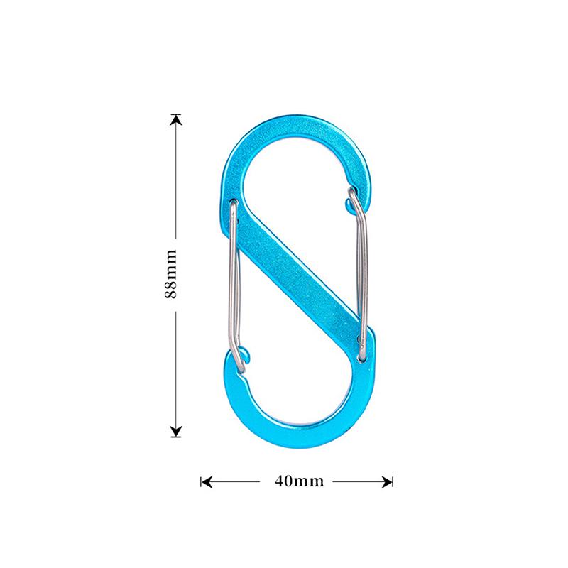 

Большой карабин из алюминиевого сплава типа S с замком, большой размер, крючок для брелока, противоугонный, для кемпинга, рюкзака, пряжка, ключ-замок, инструмент