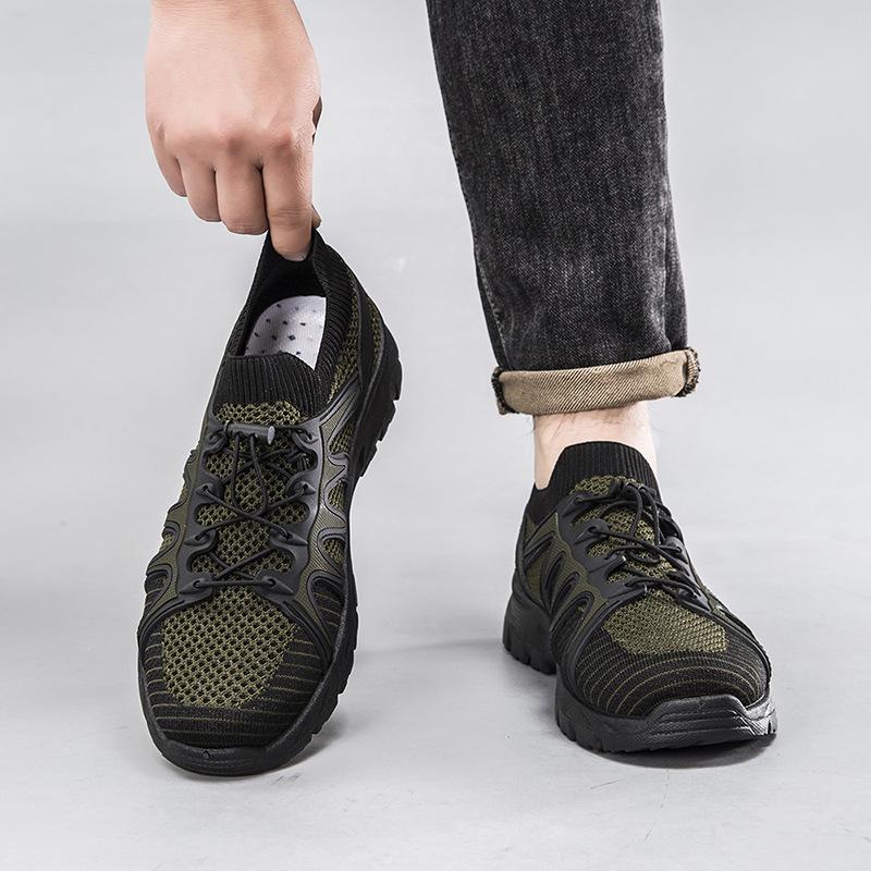 Summer Mesh Men's Shoes Large Size Outdoor Mountaineering and Wading Shoes Casual Soft Sole Wear-resistant Sports Casual Shoes