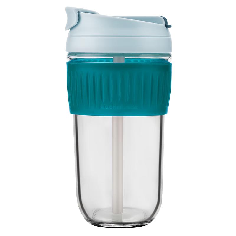 LOCK&LOCK Dual-Drink Glass Tumbler with Straw