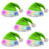 5-teiliger leuchtender LED-Nikolausmützen-Beanie für Neujahr, Kinder, Erwachsene. Perfekt für Weihnachtsfeiern.