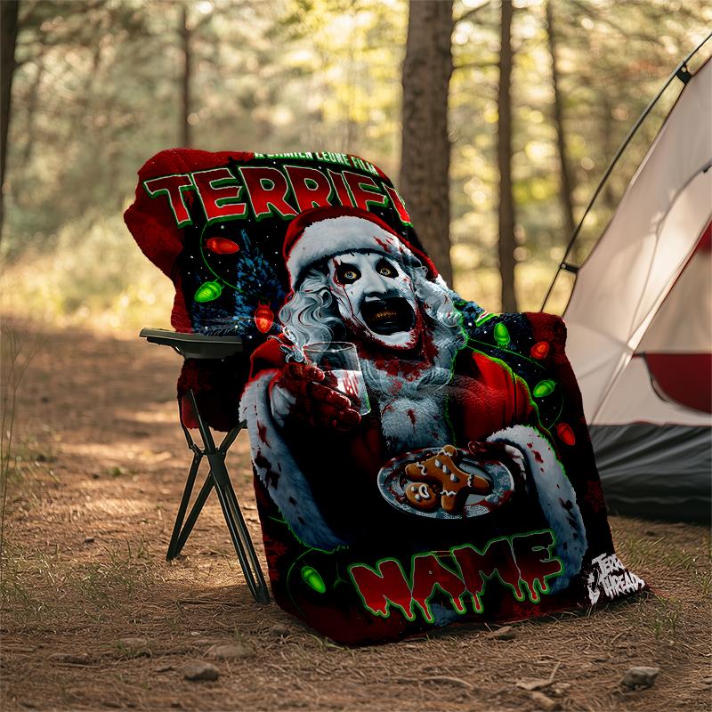 Personalized Custom Name Blanket - Terrifier Art the Clown Print Design,Blanket for Sofa,Bed,Travel,Camping - Soft and Warm, Great Gift