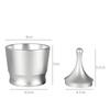 Aluminum Alloy Coffee Grinder Powder Falling Cup Espresso Dosing Cup EK43/58MM Coffee Dosing Cup Coffeeware Tamper Powder Tools