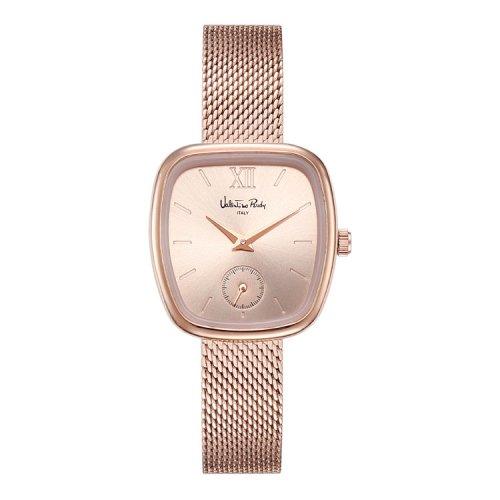 [VALENTINO RUDY] VALENTINO RUDY Квадратные круглые женские металлические наручные часы VR2592B-RGRG FREE