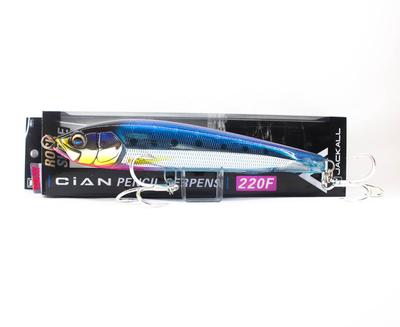 Jackall Cian Pencil Serpens 220F 108G Schwimmender Köder Schuppen Iwashi (0250)