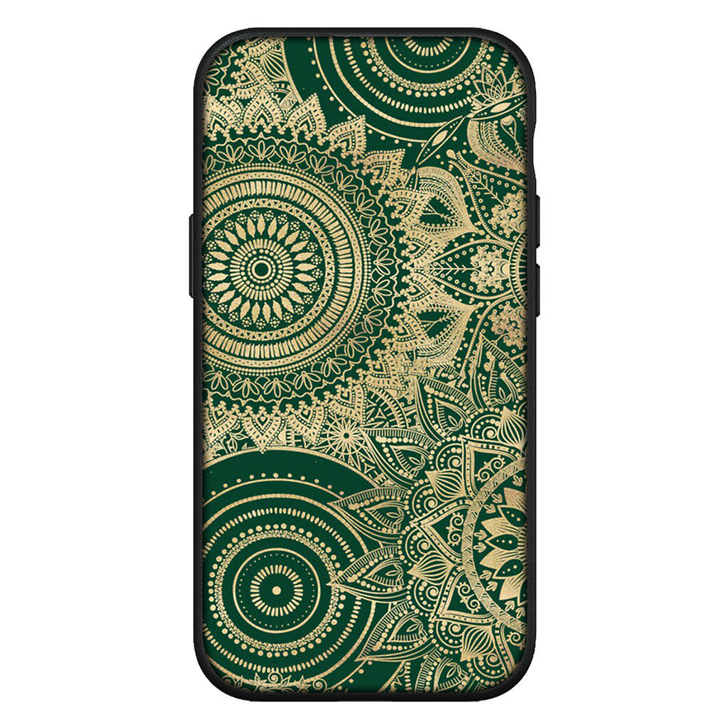 Dla iPhone 16 15 Xiaomi Redmi Note 14 13 12 11 Pro Max X 8 16e Samsung Galaxy S25 S24 S23 Moto OPPO Huawei Tekstura Kwiatu Paisley Mandala Etui Kwiatowe