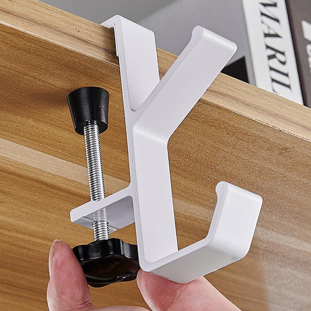 1/4 Stück Verstellbarer Schreibtischkantenhaken Gaming-Headset Schreibtischaufhänger Rucksackaufbewahrung Hängehaken Halter Stanzfrei Heim-Büro Organizer