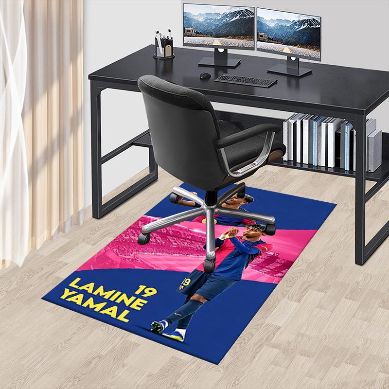 Lamine Yamal'S Soccer Triumph Carpet For Playroom Bedroom Living Room Sofa Home Decorkids Game Area Rug Nonslip Floor Mat