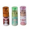 Cute Bear 12-Color Children's Coloring Pencils - Cartoon Stationery Gift Set