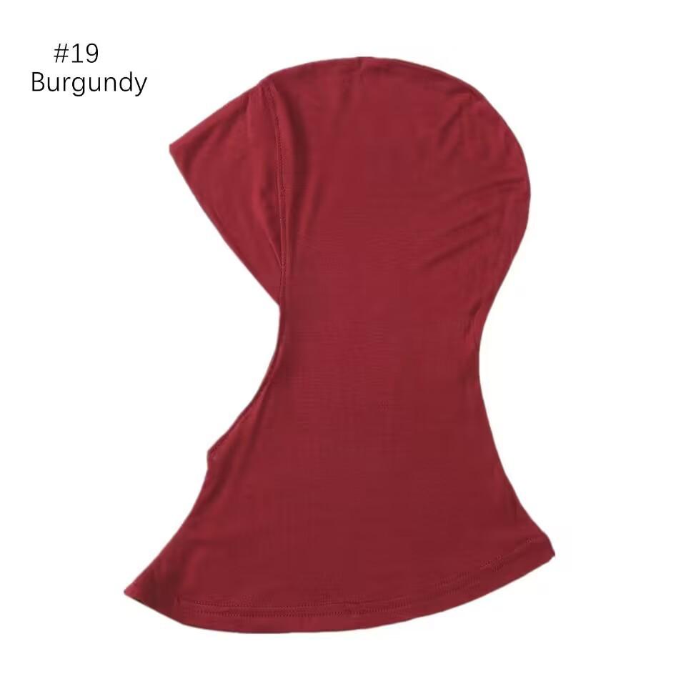 Classic Practical Muslim Hijab Inners Stretchable Jersey Cotton Tube Cap Shawl Bottom Women Headscarf Bonnet 28 Colors One Size
