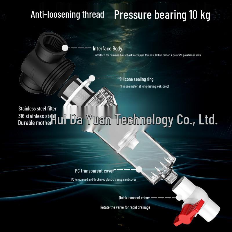 Aquarium Auto-Reinigungs-Fischabfallfilter mit selbstentleerendem Sand-Vorfilter