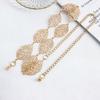 Personalized Punk Versatile Leaves Hollow Decorative Waist Chain Women's European and American Niche Design Temperament Body Chain