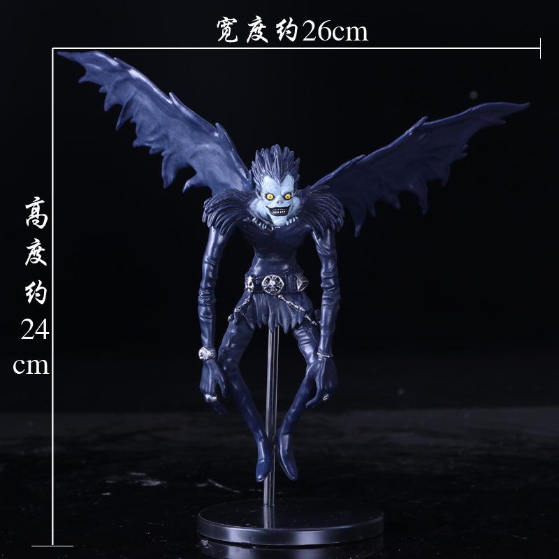 24CM Anime Figure DEATH NOTE Ryuk Yagami Light MisaMisa PVC Standing Model Pose Children Collection Gift Ornaments Sculpture