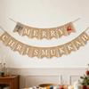 Merry Chrismukkah Banner Christmas Hanukkah Party Garland Wall Hanging Decoration Burlap Bunting Je Holiday Keepsake Gift