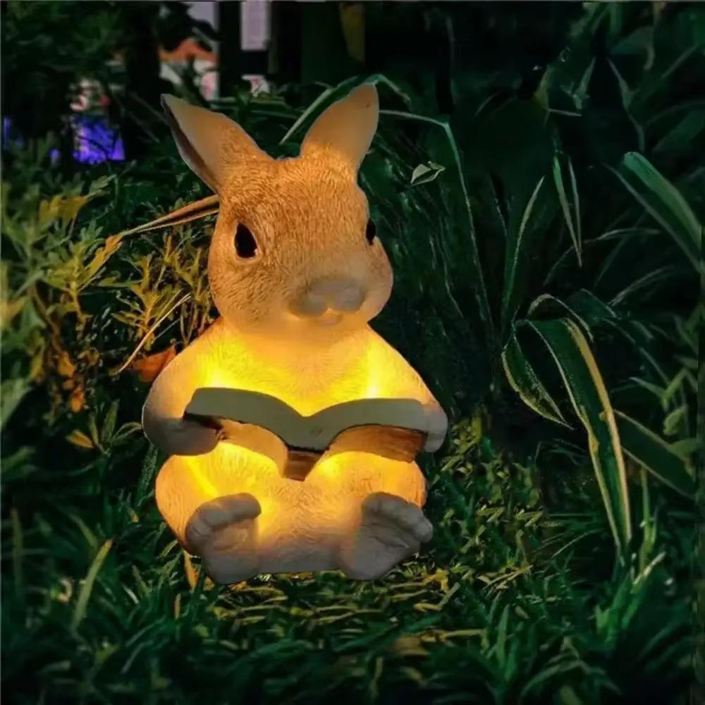 Ground Insertion Solar Animal Lamp Cute Rabbit Squirrel Lawn Light Outdoor Solar Light  Outdoor