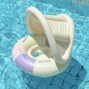 Aufblasbarer Pool-Schwimmring mit Sonnendach für Babys und Kinder, Strand-Wasserspielzeug