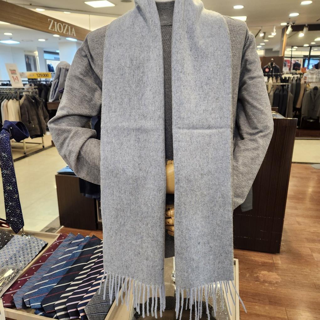 

Bachi Wool 100% Double-Sided Solid Blue Muffler VM1N4BR120 BO_Bupyeong Branch