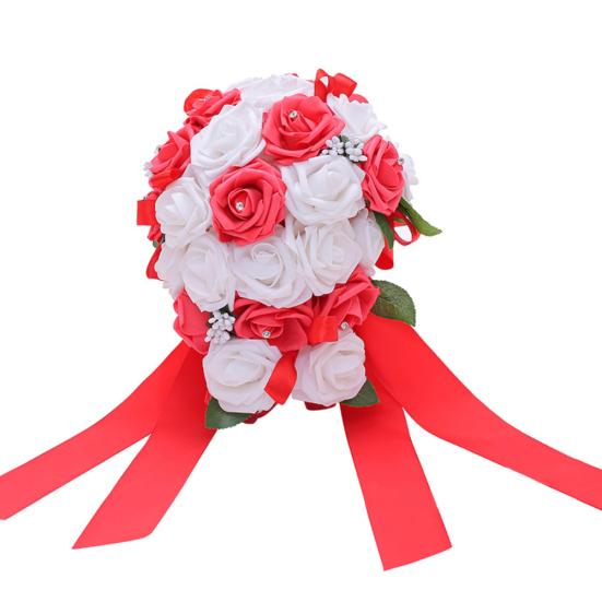 1 kytice drahokamu umělá růže květinová zahrada svatební scéna party dekorace