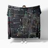 Escape from Tarkov Scav PMC Mappa Coperta di Flanella Decorazione Coperte Creative Accogliente Morbida Leggera per Divano