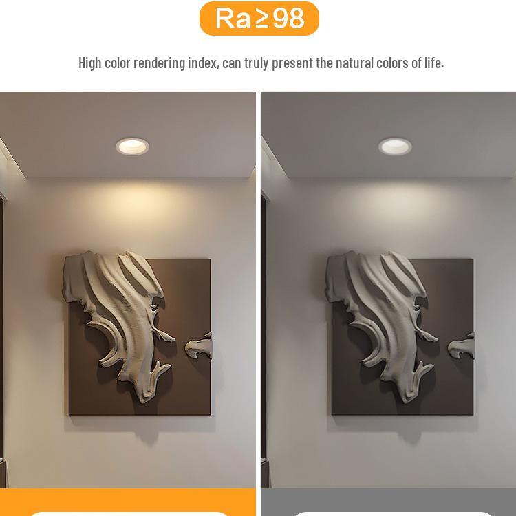 Narrow Bezel Anti-Glare Recessed Downlight for Living Room