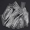 10pcs 4 Prongs Curtain Pleat Hooks Stainless Steel DIY Curtain Decorative Accessorie Rust-Resistant Bathroom Pinch Pleat Clips
