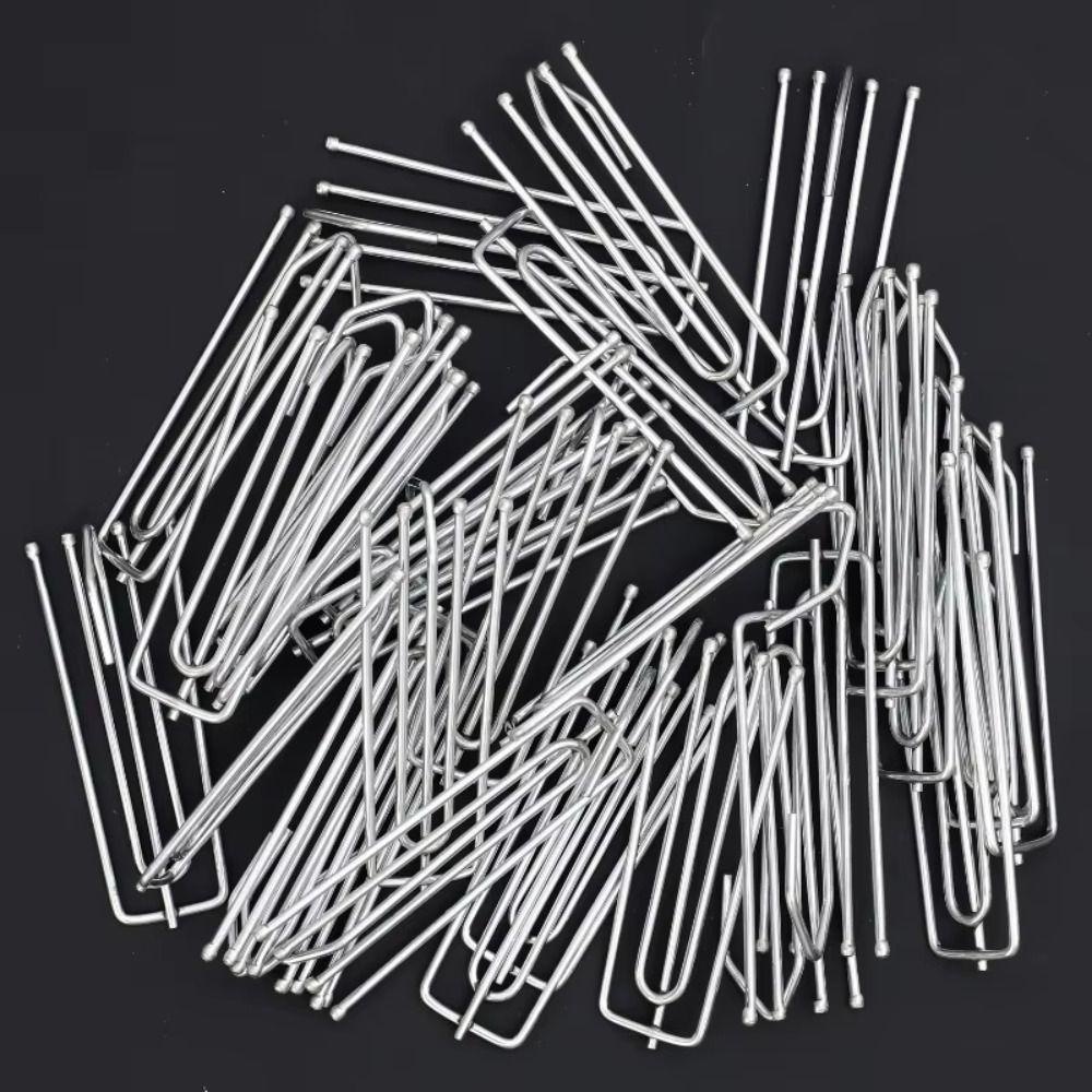 10pcs 4 Prongs Curtain Pleat Hooks Stainless Steel DIY Curtain Decorative Accessorie Rust-Resistant Bathroom Pinch Pleat Clips